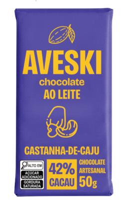 Castanha de Caju Chocolate ao Leite 42% 50g